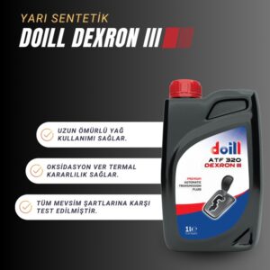 ATF 320 DEXRON III-3 12 x 1 Litre Yarı Sentetik Otomatik Şanzıman Yağı - Görsel 3